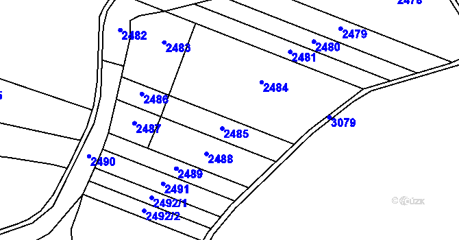 Parcela st. 564/11 v KÚ Suchdol u Konice, Katastrální mapa