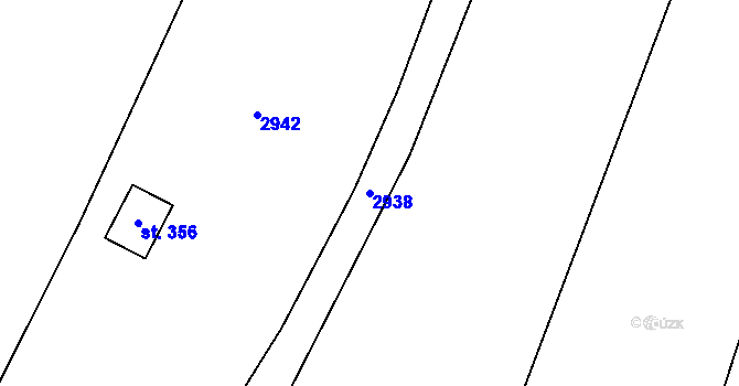 Parcela st. 2938 v KÚ Suchdol u Konice, Katastrální mapa