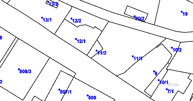 Parcela st. 11/2 v KÚ Suchdol nad Lužnicí, Katastrální mapa