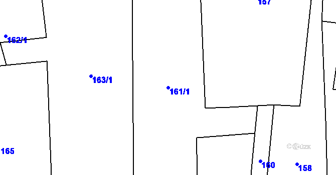 Parcela st. 161/1 v KÚ Suchdol nad Lužnicí, Katastrální mapa