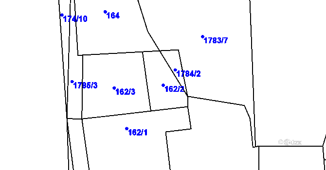 Parcela st. 162/2 v KÚ Suchdol nad Lužnicí, Katastrální mapa