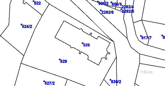 Parcela st. 526 v KÚ Suchdol nad Lužnicí, Katastrální mapa