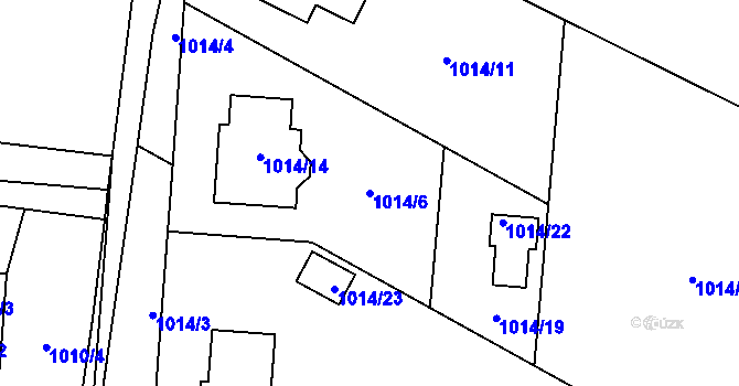 Parcela st. 1014/6 v KÚ Suchdol nad Lužnicí, Katastrální mapa