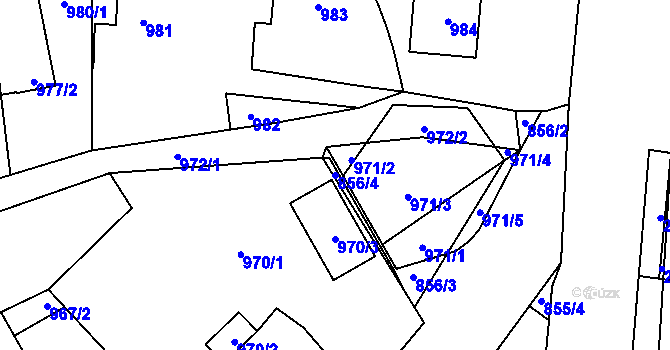 Parcela st. 856/4 v KÚ Suchdol nad Lužnicí, Katastrální mapa