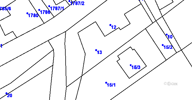 Parcela st. 13 v KÚ Suchdol nad Odrou, Katastrální mapa