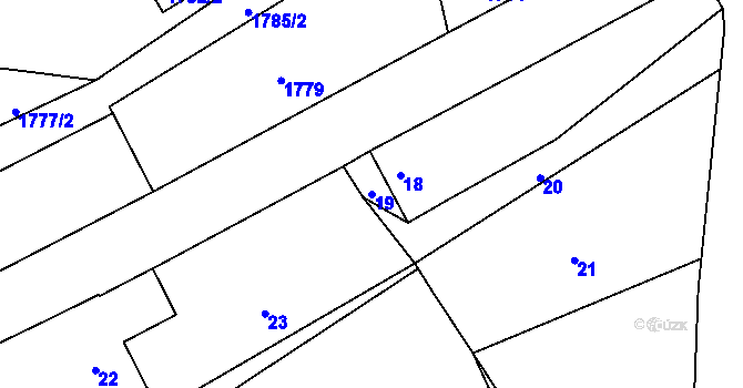Parcela st. 19 v KÚ Suchdol nad Odrou, Katastrální mapa