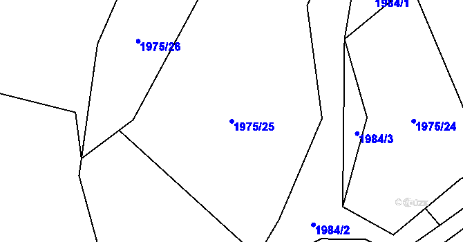 Parcela st. 1975/25 v KÚ Suchdol nad Odrou, Katastrální mapa