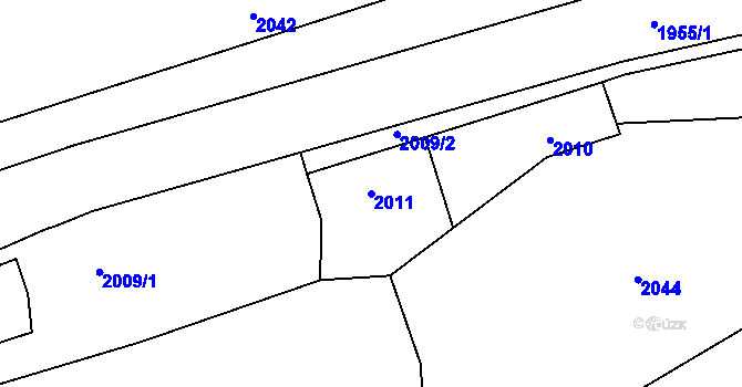 Parcela st. 2011 v KÚ Suchdol nad Odrou, Katastrální mapa