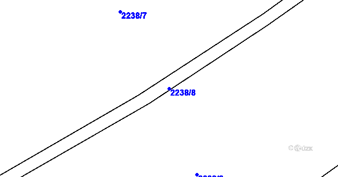 Parcela st. 2238/8 v KÚ Suchdol nad Odrou, Katastrální mapa