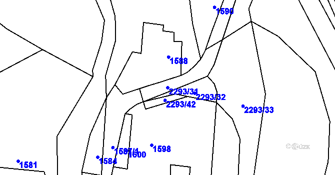 Parcela st. 2293/31 v KÚ Suchdol nad Odrou, Katastrální mapa
