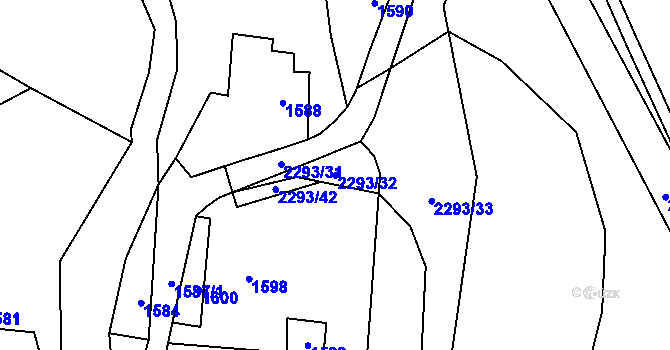 Parcela st. 2293/32 v KÚ Suchdol nad Odrou, Katastrální mapa