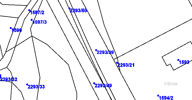 Parcela st. 2293/39 v KÚ Suchdol nad Odrou, Katastrální mapa