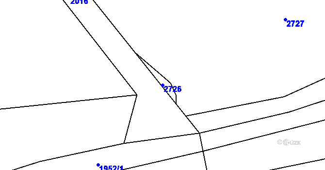 Parcela st. 2726 v KÚ Suchdol nad Odrou, Katastrální mapa
