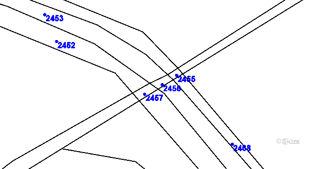 Parcela st. 2456 v KÚ Suchdol nad Odrou, Katastrální mapa