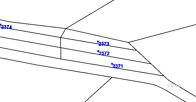 Parcela st. 2372 v KÚ Suchdol nad Odrou, Katastrální mapa