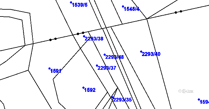 Parcela st. 2293/48 v KÚ Suchdol nad Odrou, Katastrální mapa