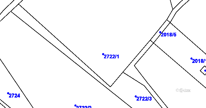 Parcela st. 2722/1 v KÚ Suchdol nad Odrou, Katastrální mapa