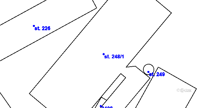 Parcela st. 248/1 v KÚ Suchý Důl, Katastrální mapa