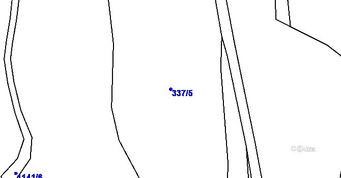 Parcela st. 337/5 v KÚ Sukorady, Katastrální mapa