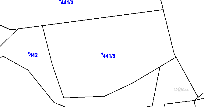 Parcela st. 441/5 v KÚ Sulice, Katastrální mapa