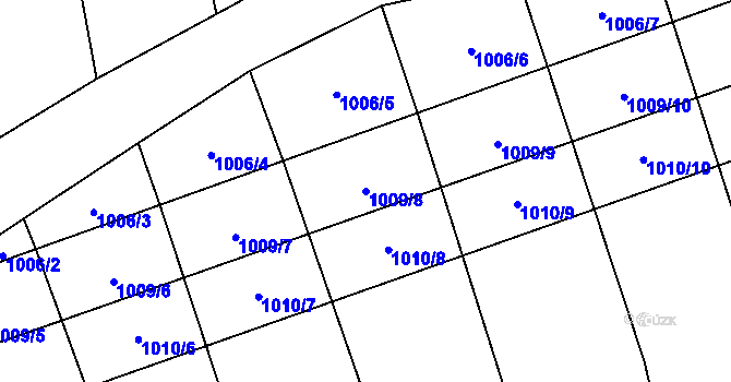 Parcela st. 1009/8 v KÚ Sulimov, Katastrální mapa