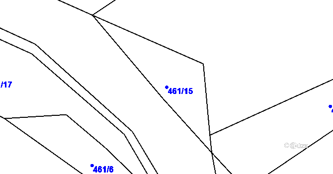 Parcela st. 461/15 v KÚ Sumrakov, Katastrální mapa