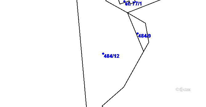 Parcela st. 484/12 v KÚ Sumrakov, Katastrální mapa