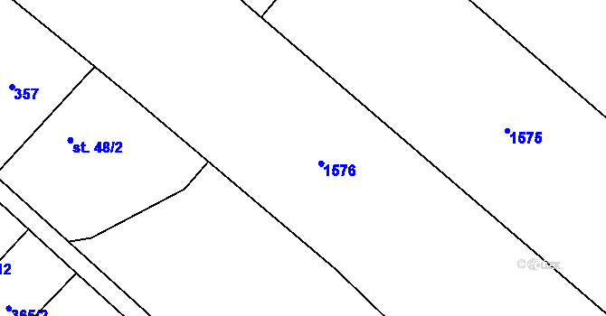 Parcela st. 417/11 v KÚ Supíkovice, Katastrální mapa