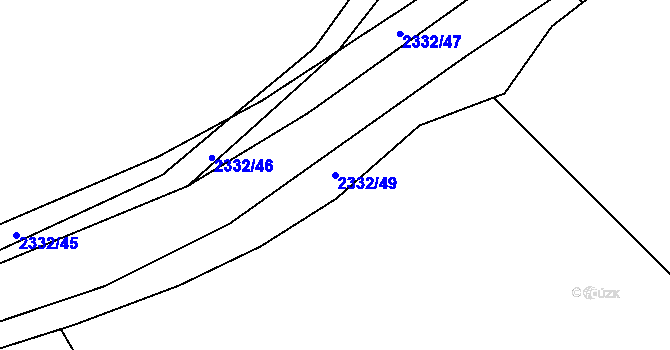 Parcela st. 2332/49 v KÚ Sušice nad Otavou, Katastrální mapa