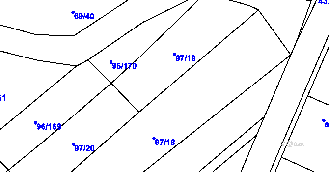 Parcela st. 97/24 v KÚ Sušice u Uherského Hradiště, Katastrální mapa
