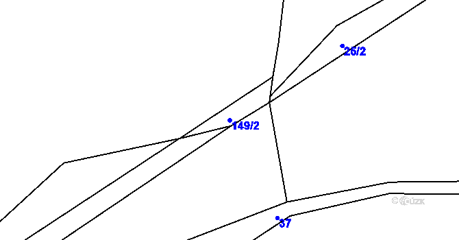 Parcela st. 149/2 v KÚ Svaryšov, Katastrální mapa