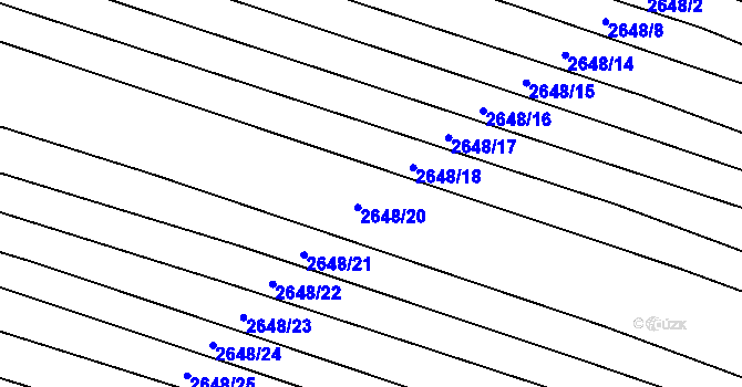 Parcela st. 2648/19 v KÚ Svatobořice, Katastrální mapa