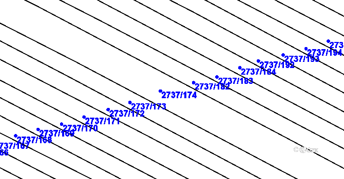 Parcela st. 2737/181 v KÚ Svatobořice, Katastrální mapa