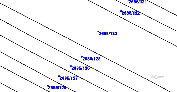 Parcela st. 2685/137 v KÚ Svatobořice, Katastrální mapa