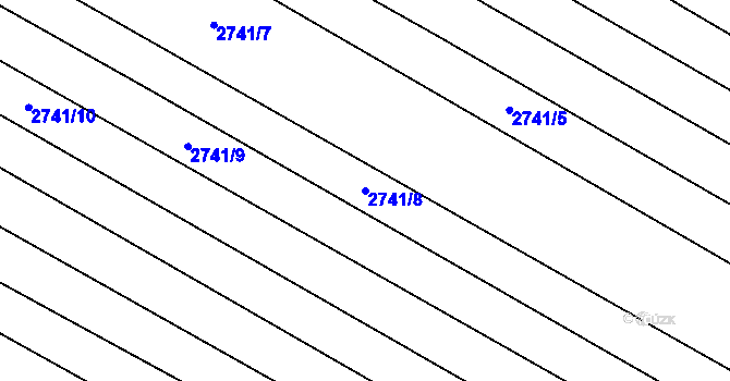 Parcela st. 2741/8 v KÚ Svatobořice, Katastrální mapa