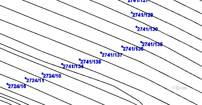 Parcela st. 2741/137 v KÚ Svatobořice, Katastrální mapa