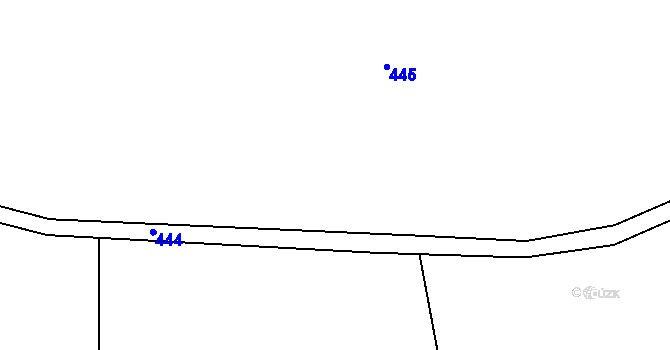 Parcela st. 109/1 v KÚ Hojšín, Katastrální mapa