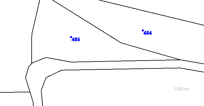 Parcela st. 149/4 v KÚ Hojšín, Katastrální mapa