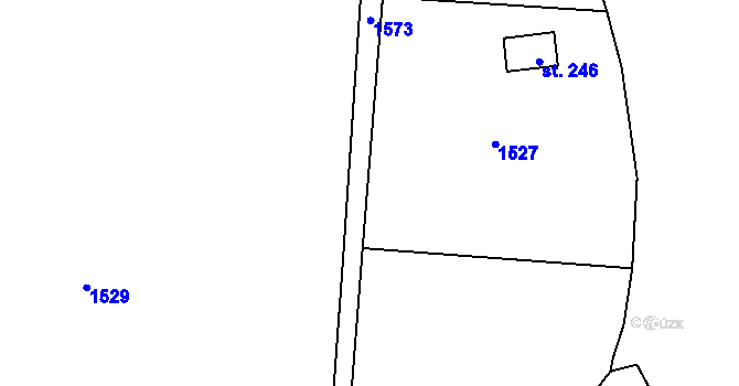 Parcela st. 904/18 v KÚ Hrachov, Katastrální mapa