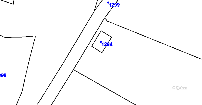 Parcela st. 237/1 v KÚ Hrachov, Katastrální mapa