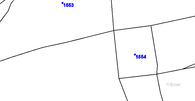 Parcela st. 483/8 v KÚ Hrachov, Katastrální mapa
