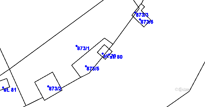 Parcela st. 79 v KÚ Chlum nad Malší, Katastrální mapa