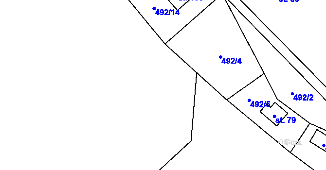 Parcela st. 478/2 v KÚ Svépravice, Katastrální mapa