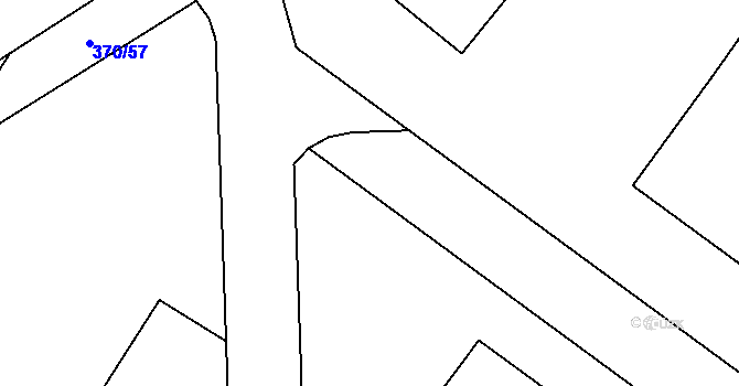 Parcela st. 370/31 v KÚ Světlá nad Sázavou, Katastrální mapa