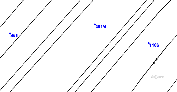Parcela st. 461/3 v KÚ Světlá nad Sázavou, Katastrální mapa