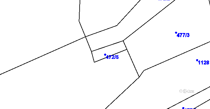 Parcela st. 472/5 v KÚ Světlá nad Sázavou, Katastrální mapa