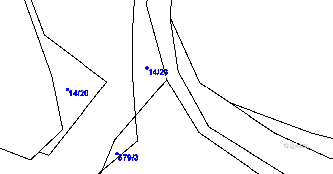 Parcela st. 579/5 v KÚ Světlá nad Sázavou, Katastrální mapa