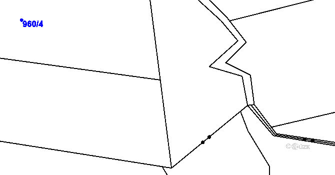 Parcela st. 959/5 v KÚ Světlá nad Sázavou, Katastrální mapa