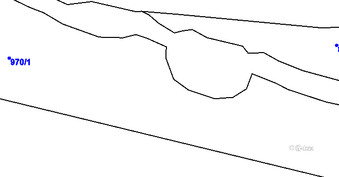 Parcela st. 876/9 v KÚ Světlík, Katastrální mapa