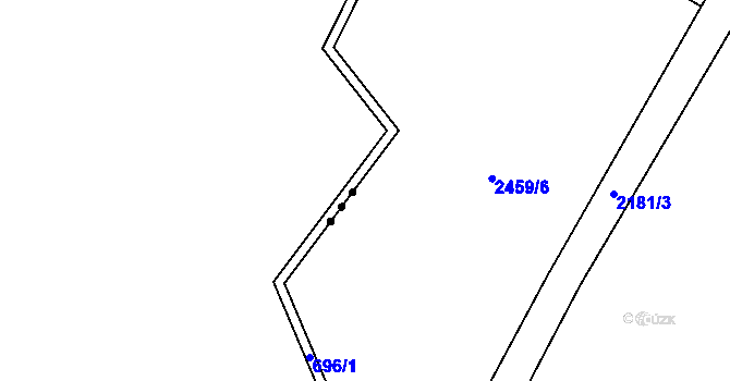 Parcela st. 2459/2 v KÚ Světlík, Katastrální mapa
